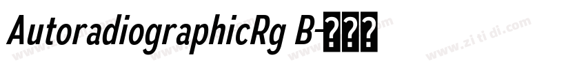 AutoradiographicRg B字体转换
